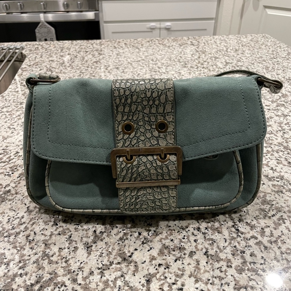 Vintage Chenson purse velvet and real leather